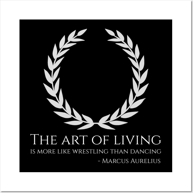 Ancient Roman Stoic Philosophy Marcus Aurelius Stoicism Wall Art by Styr Designs